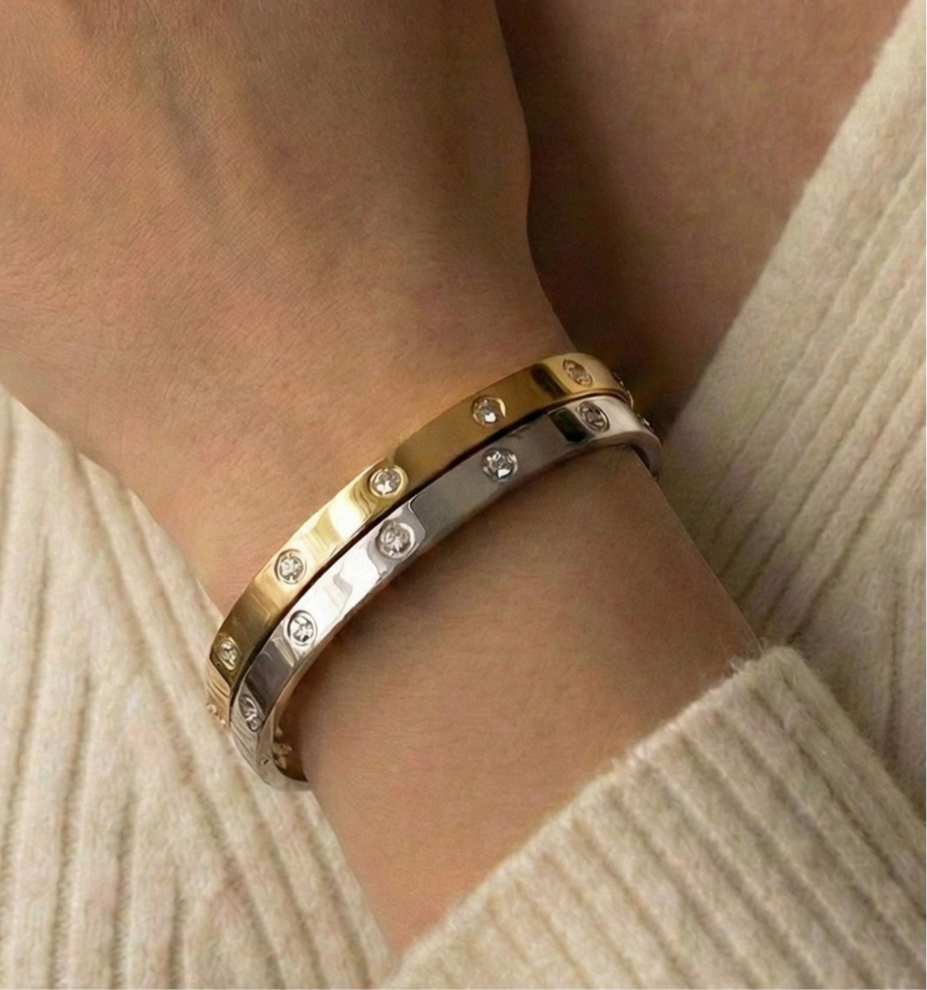 Stud Bangle lifestyle image by Boujee & Co