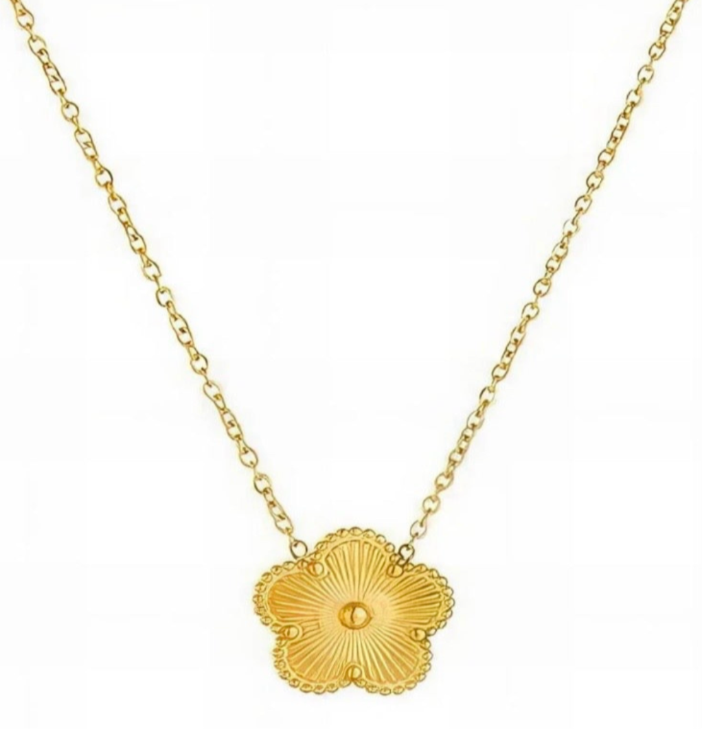 Golden Clover Necklace gold clover necklace by Boujee & Co