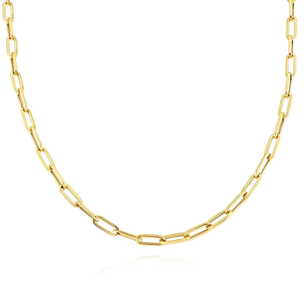 Paperclip Chain Necklace waterproof gold necklace by Boujee & Co