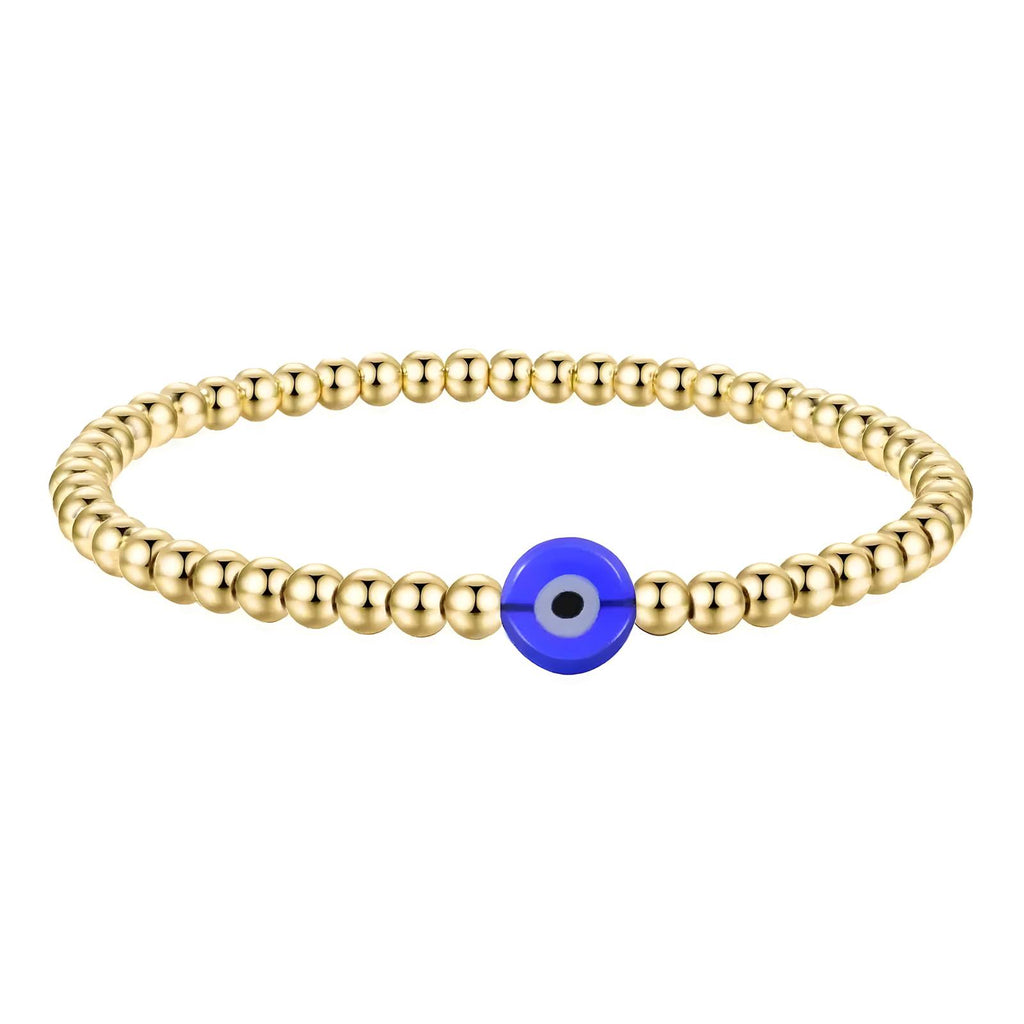 Evil Eye Bead Bracelet waterproof gold bracelet by Boujee & Co