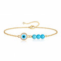 Evil Eye Bead Bracelet gold protective bracelet by Boujee & Co