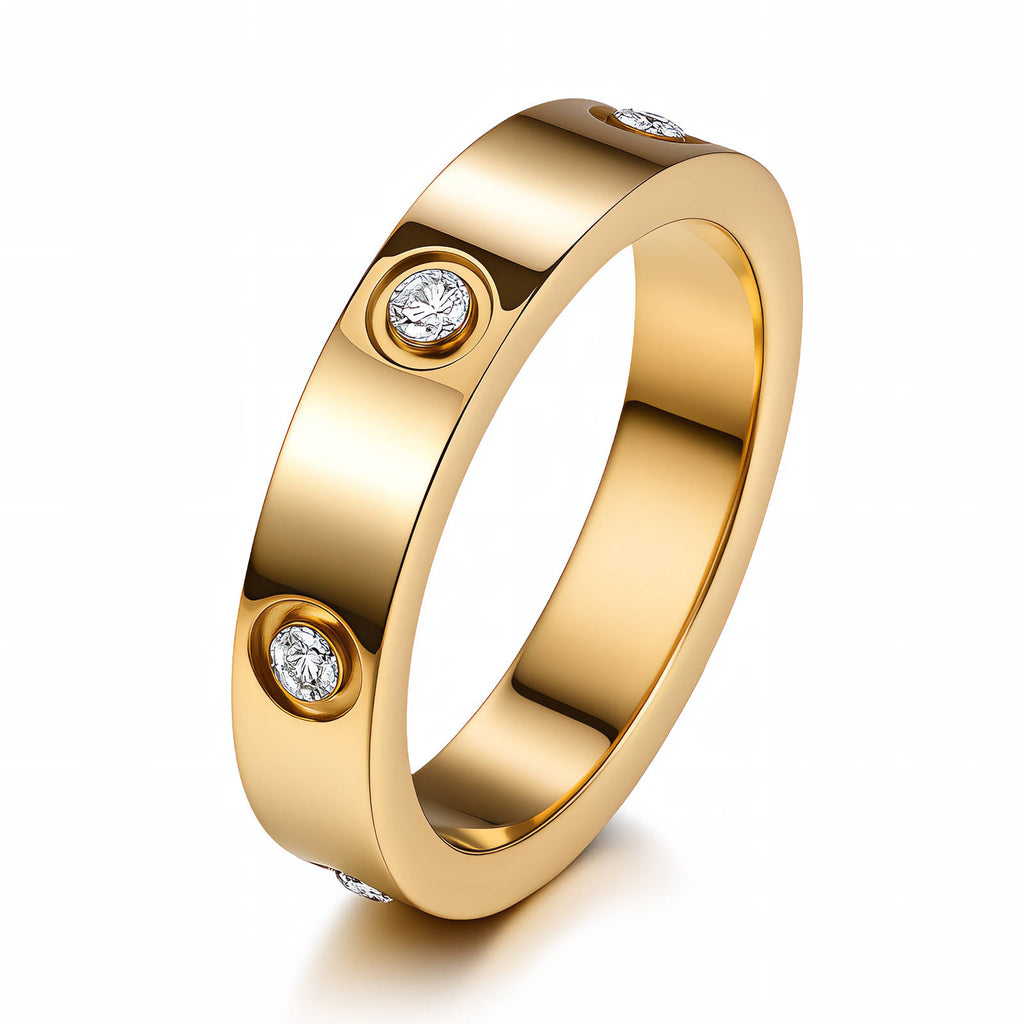 Set Stone Band stone detail ring by Boujee & Co