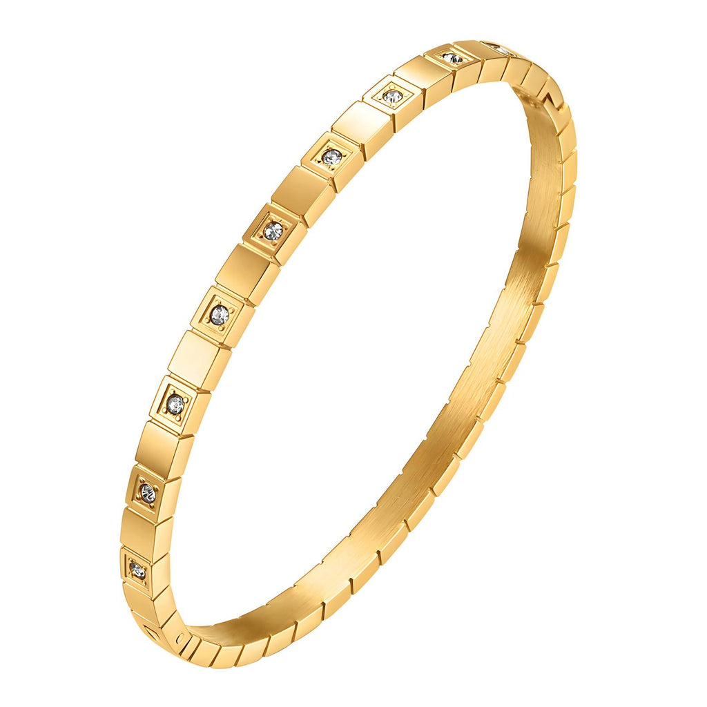 Lumen Bangle waterproof gold bangle by Boujee & Co