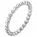 Bead Band Ring stackable gold ring by Boujee & Co