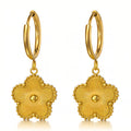 Golden Clover Drop Earrings by Boujee & Co
