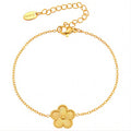 Golden Clover Bracelet clover charm bracelet by Boujee & Co