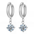 Crystal Drop Earrings silver drop earrings by Boujee & Co