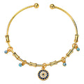Evil Eye Charm Bracelet waterproof gold bracelet by Boujee & Co