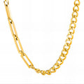 Royal Link Duo Necklace waterproof gold necklace by Boujee & Co