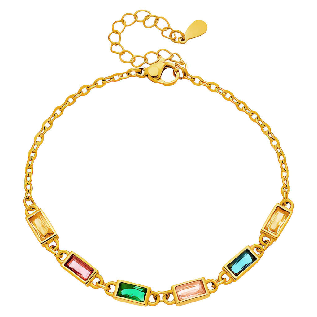 Prism Chain Bracelet waterproof gold bracelet by Boujee & Co