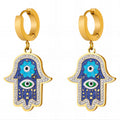 Evil Eye Drop Earrings protective earrings by Boujee & Co