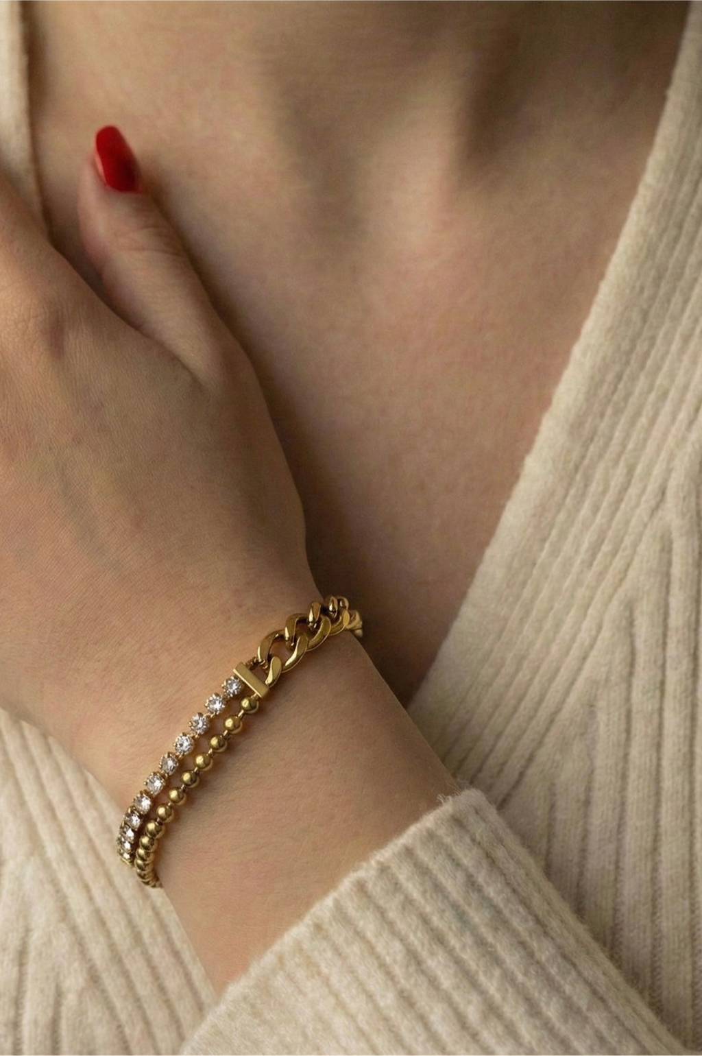 Luxe Link Bracelet lifestyle image by Boujee & Co