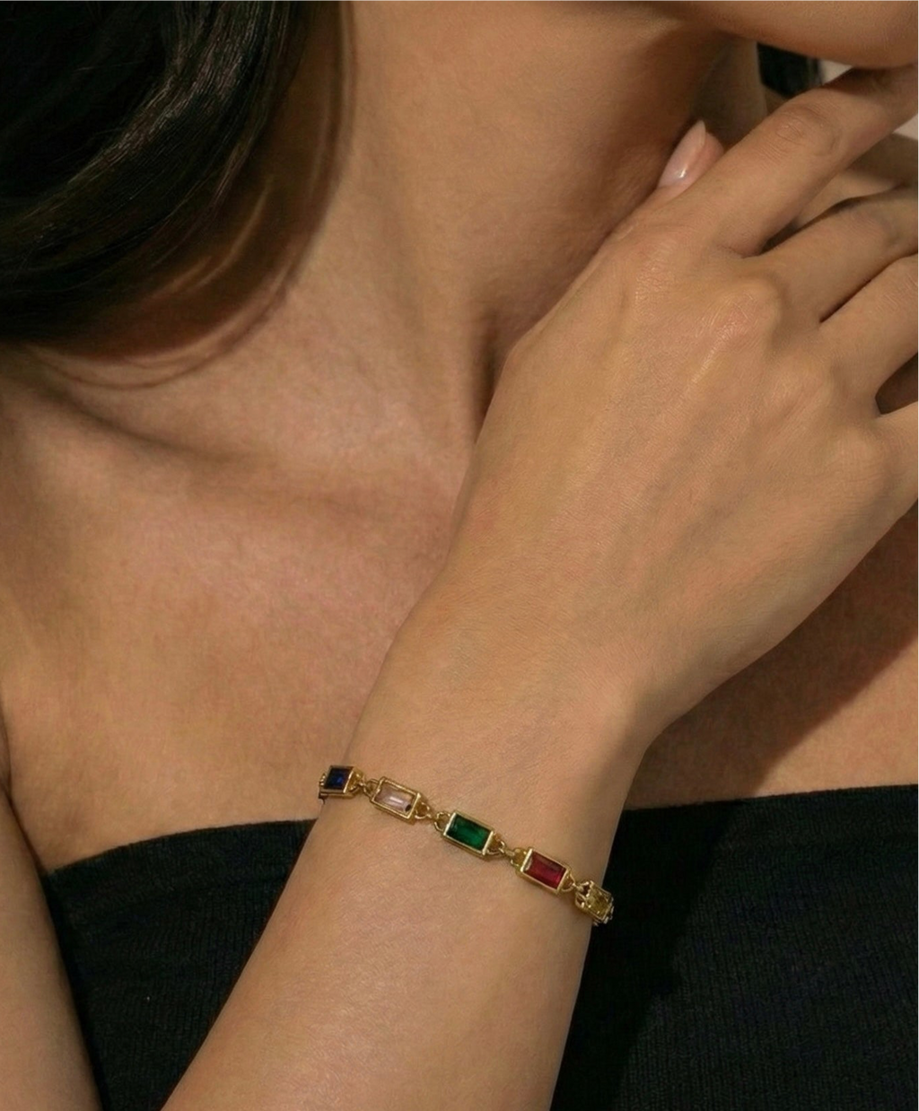 Prism Chain Bracelet lifestyle image by Boujee & Co