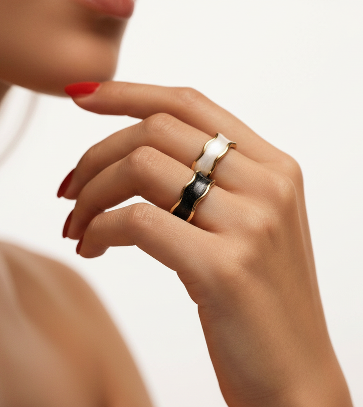 Enamel Wave Band lifestyle image by Boujee & Co