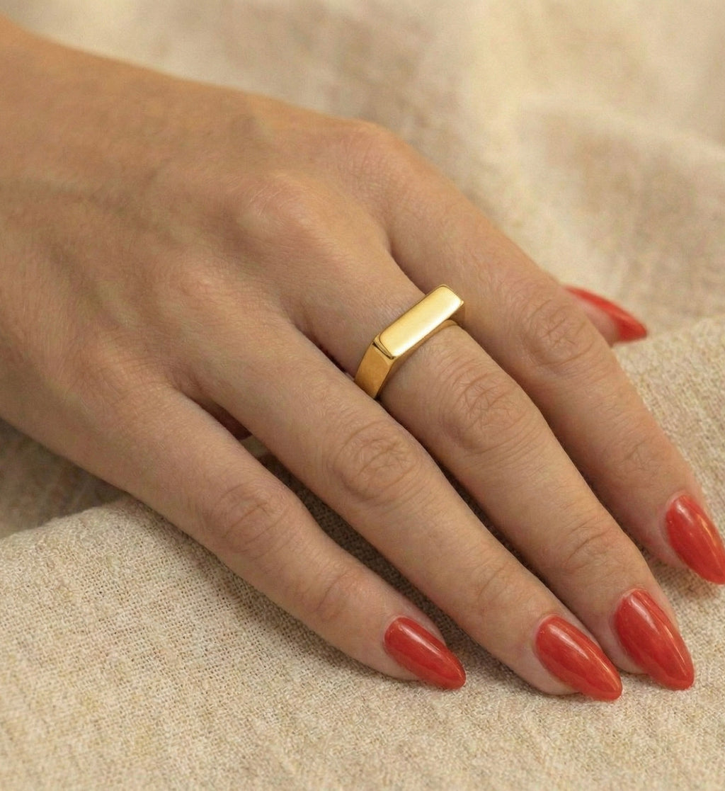 Classic Dome Band ring lifestyle image by Boujee & Co