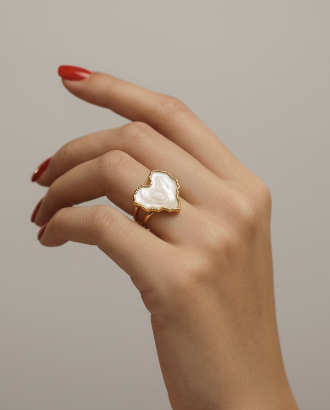 Nacre Heart Band lifestyle image by Boujee & Co